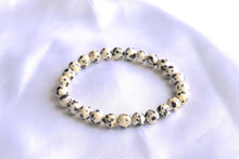 Charger l'image dans la galerie, Bracelet jaspe dalmatien 6mm