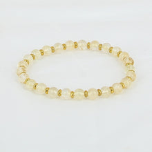 Charger l'image dans la galerie, bracelet citrine separateurs dores