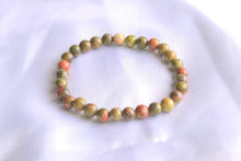 Charger l'image dans la galerie, jaspe unakite 6mm