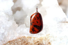 Charger l'image dans la galerie, Pendentif en obsidienne acajou naturelle – Collection Thalia
