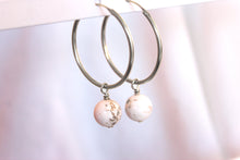 Charger l'image dans la galerie, Boucles d'oreilles Chloé MAGNESITE- Calme / Sérénité