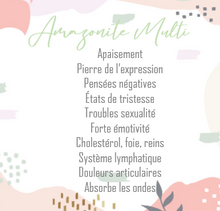 Charger l'image dans la galerie, PENDENTIF AMAZONITE MULTI - Épanouissement / Courage