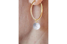 Charger l'image dans la galerie, Boucles d'oreilles Chloé HOWLITE - Calme / Sérénité