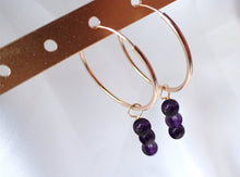 Charger l'image dans la galerie, Boucles d'oreilles Léa - Améthyste