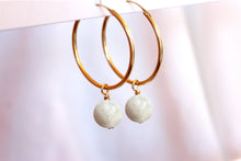 Charger l'image dans la galerie, Boucles d'oreilles Chloé PIERRE DE LUNE - Harmonie/ Amour