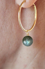 Charger l'image dans la galerie, Boucles d'oreilles Chloé Labradorite – vue 3