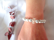 Charger l'image dans la galerie, Bracelet Howlite et Cristal de Roche - Lithothérapie, Calme et Harmonie Apaissement