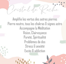 Charger l'image dans la galerie, PENDENTIF QUARTZ CRISTAL DE ROCHE - Équilibre / Harmonie