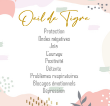 Charger l'image dans la galerie, PENDENTIF OEIL DE TIGRE - Protection / Réconfort