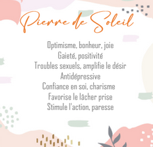 Charger l'image dans la galerie, bien faits pierre de soleil