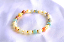 Charger l&#39;image dans la galerie, Bracelet amazonite avec separateurs 6mm
