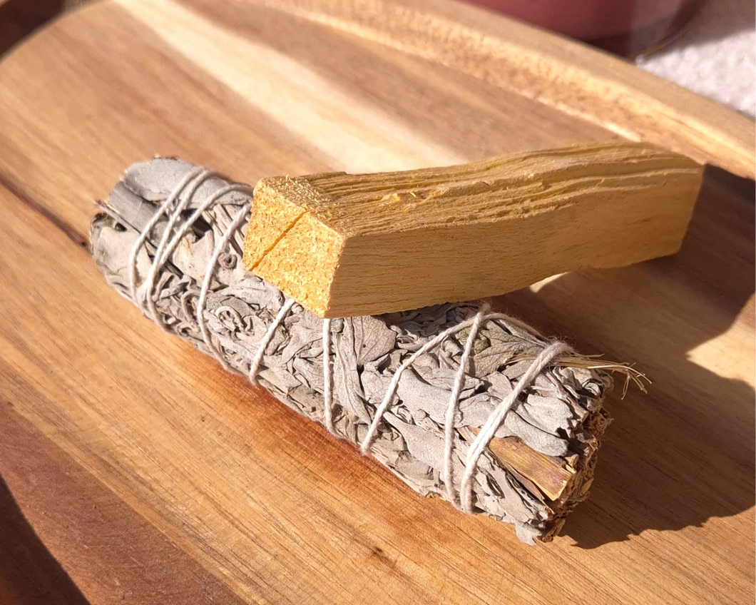Kit Purification Énergétique – Sauge Blanche & Palo Santo | Rituel de Reconnexion