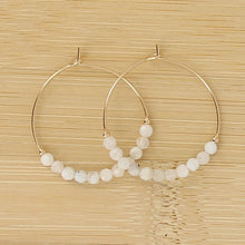 Charger l&#39;image dans la galerie, Boucles d&#39;oreilles Mila PIERRE DE LUNE
