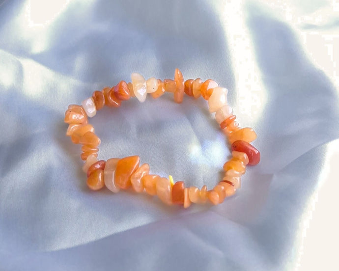 Bracelet baroque en Aventurine Orange – Pierres naturelles pour l’énergie vitale, la joie intérieure et la créativité