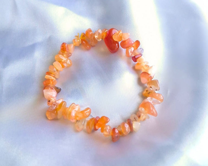 Bracelet baroque en Cornaline – Pierres naturelles pour la vitalité, la confiance en soi et la stimulation de la créativité