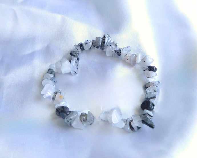 Bracelet baroque en Tourmaline Noire – Pierres naturelles pour la protection énergétique, l’ancrage profond et la purification des énergies négatives