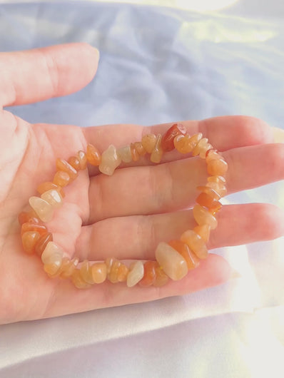 Vidéo du bracelet baroque en Aventurine Orange – Présentation du bijou, de ses vertus