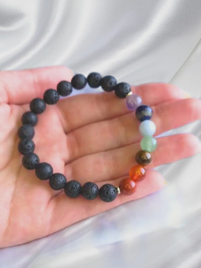 bracelet-harmonie-sacree-7-chakras-pierre-de-lave-ancrage-force-interieure-protection video