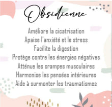 Charger l'image dans la galerie, les vertus de l'obsidienne protège contre les énergies négatives
