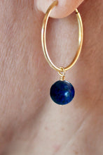 Charger l&#39;image dans la galerie, Boucles d&#39;oreilles Chloé LAPIS LAZULI - Communication / Amitié
