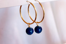 Charger l&#39;image dans la galerie, Boucles d&#39;oreilles Chloé LAPIS LAZULI - Communication / Amitié
