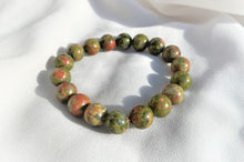 Charger l&#39;image dans la galerie, Bracelet Jaspe Unakite – Équilibre Harmonie Émotionnelle
