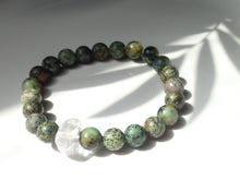 Charger l&#39;image dans la galerie, Bracelet Turquoise et Cristal de Roche - Lithothérapie, Protection et Équilibre

