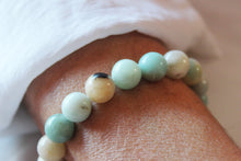 Charger l&#39;image dans la galerie, Bracelet amazonite multi epanouissement courage porter
