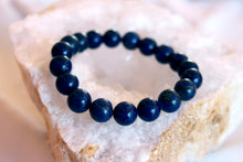 Charger l&#39;image dans la galerie, Bracelet lapis lazuli Communication Amitie sur geode
