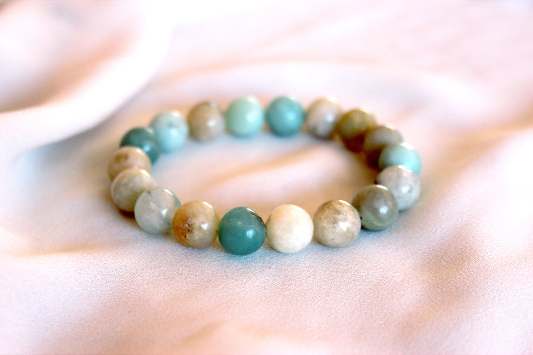 BRACELET AMAZONITE MULTI  - Épanouissement / Courage