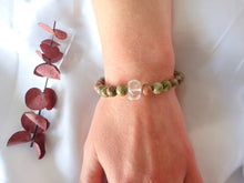 Charger l&#39;image dans la galerie, BRACELET QUARTZ &amp; UNAKITE - Equilibre / Amour
