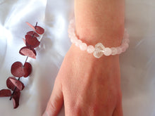 Charger l&#39;image dans la galerie, BRACELET QUARTZ &amp; QUARTZ ROSE - Amour / Sérénité
