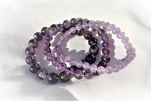 Charger l&#39;image dans la galerie, Trois Bracelet Amethyste Serenite equilibre Spirituel

