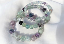 Charger l&#39;image dans la galerie, Trois Bracelets Fluorite – Clarté Équilibre Émotionnel
