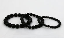 Charger l&#39;image dans la galerie, Trois Bracelets Obsidienne Protection Transformation Interieure
