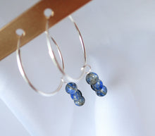 Charger l&#39;image dans la galerie, Boucles d&#39;oreilles Léa - Lapis Lazuli
