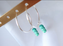 Charger l&#39;image dans la galerie, Boucles d&#39;oreilles Léa - Amazonite
