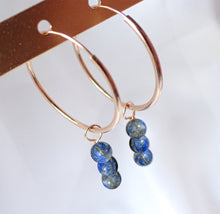 Charger l&#39;image dans la galerie, Boucles d&#39;oreilles Léa - Lapis Lazuli
