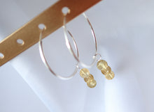 Charger l&#39;image dans la galerie, Boucles d&#39;oreilles Léa - Citrine
