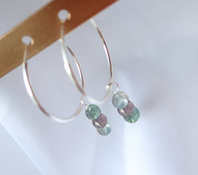 Charger l&#39;image dans la galerie, Boucles d&#39;oreilles Léa - Fluorite
