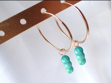 Charger l&#39;image dans la galerie, Boucles d&#39;oreilles Léa - Amazonite
