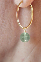 Charger l&#39;image dans la galerie, Boucles d&#39;oreilles Chloé FLUORITE - Clarté / Stabilité
