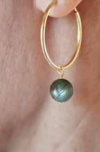 Charger l&#39;image dans la galerie, Boucles d&#39;oreilles Chloé LABRADORITE - Protection / Réconfort
