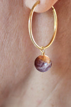 Charger l'image dans la galerie, Boucles d'oreilles Chloé Pierre de Soleil – vue 3
