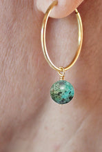 Charger l'image dans la galerie, Boucles d'oreilles Chloé Turquoise Africaine – vue 3
