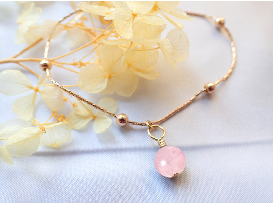 Bracelet Chloé - Quartz Rose