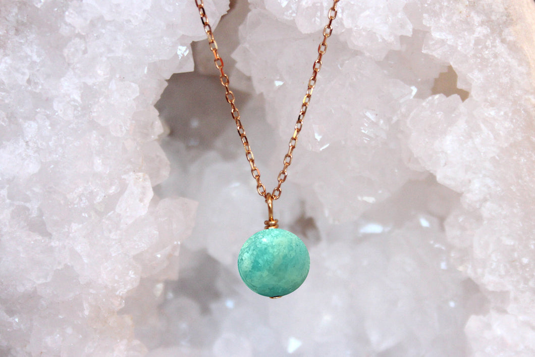 COLLIER AMAZONITE - Courage / Sérénité