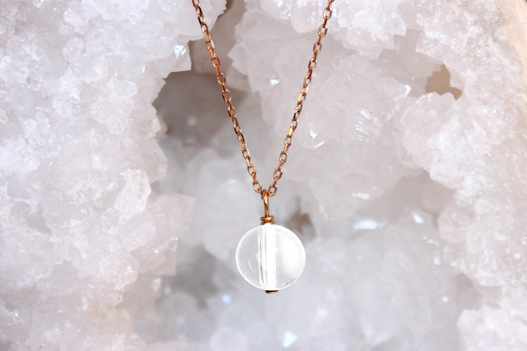 COLLIER QUARTZ CRISTAL DE ROCHE - Équilibre / Harmonie