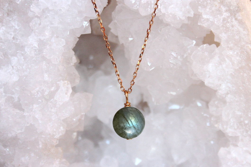 COLLIER LABRADORITE - Protection / Réconfort