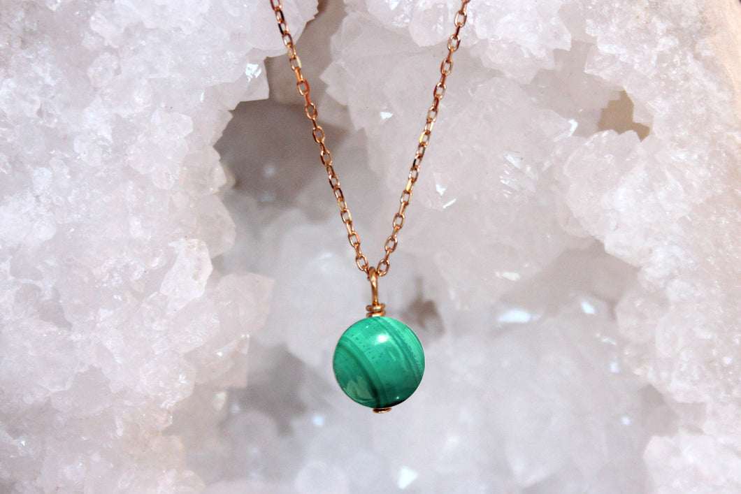 COLLIER MALACHITE - Protection / Réconfort